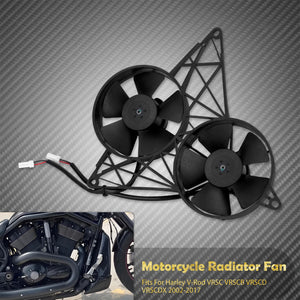 Ensemble ventilateur de radiateur double pour Harley V-Rod VRSC - vue 6