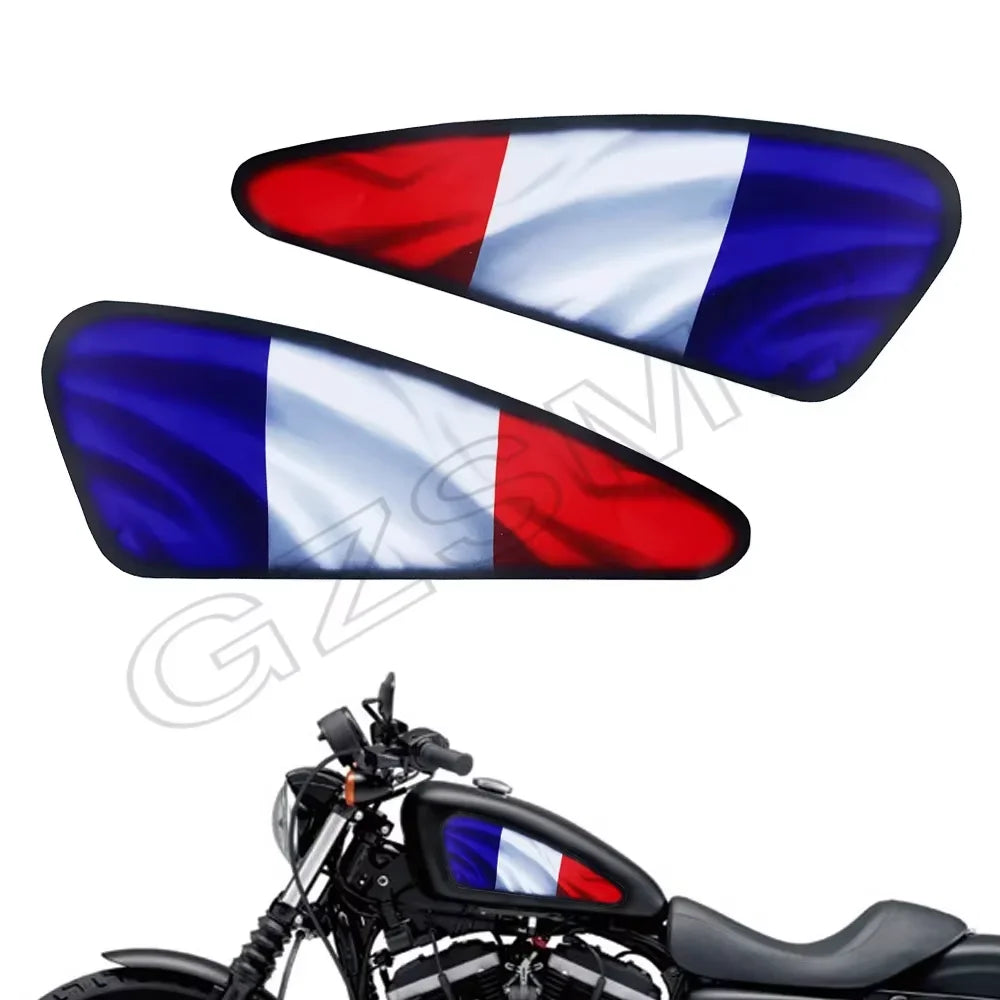 Autocollant décoratif drapeau sur réservoir de Harley Sportster - vue 16