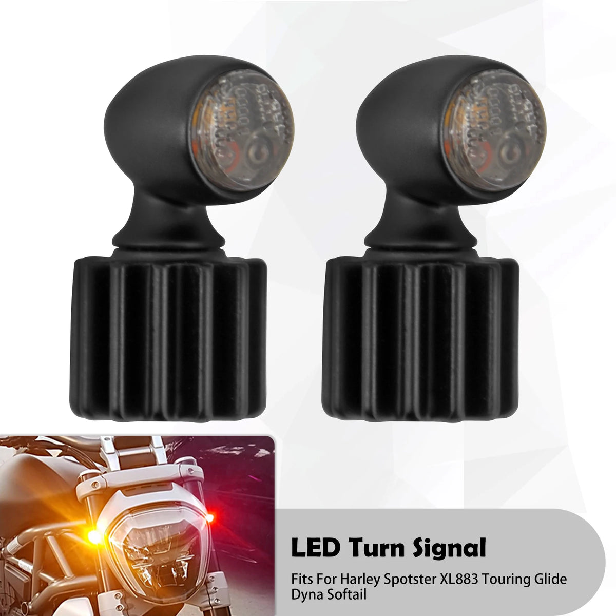 Mini clignotants LED feu stop pour Harley - vue 7