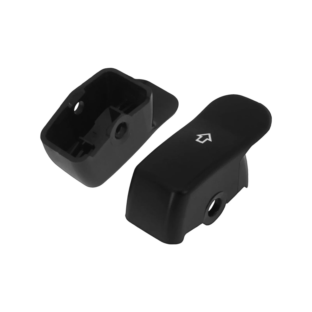 Capuchon noir d'extension sur le bouton de clignotant d'une Harley-Davidson - vue 4