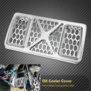 Grille protectrice de radiateur d'huile en aluminium - Harley Touring Road Street Electra Glide Ultra Limited FLH 2023.5-2025 – photo 9/12