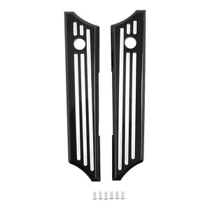 Caches de loquet usinés CNC pour sacoche Harley Touring - vue 5