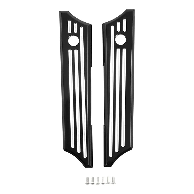 Caches de loquet usinés CNC pour sacoche Harley Touring - vue 5