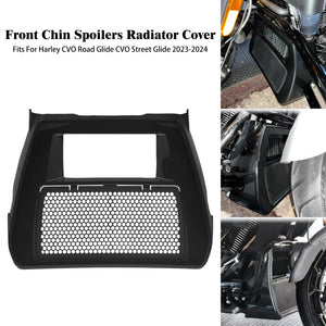 Spoiler de menton et cache de radiateur pour Harley Road Glide Street Glide - vue 1