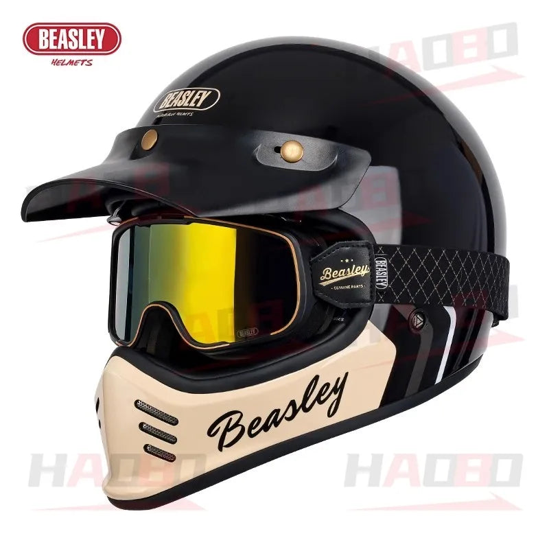 Casque moto intégral rétro - vue produit - vue 19