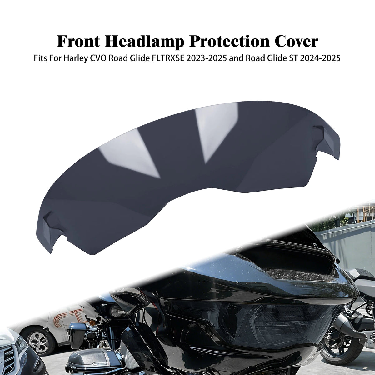 Protection de phare fumée pour Harley-Davidson CVO Road Glide - vue 7