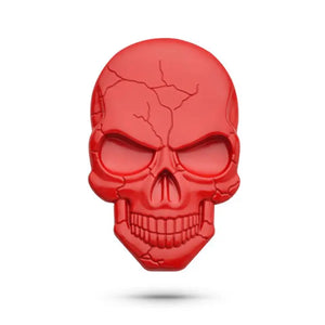Badge autocollant 3D tête de mort en métal pour moto - vue 6