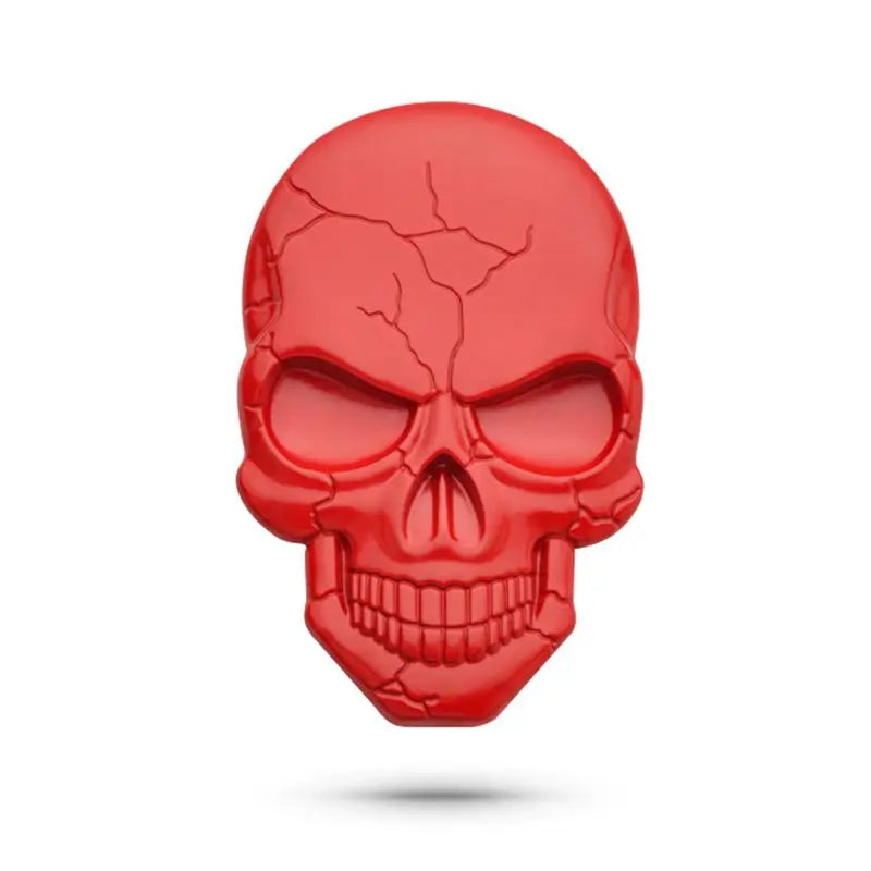 Badge autocollant 3D tête de mort en métal pour moto - vue 6