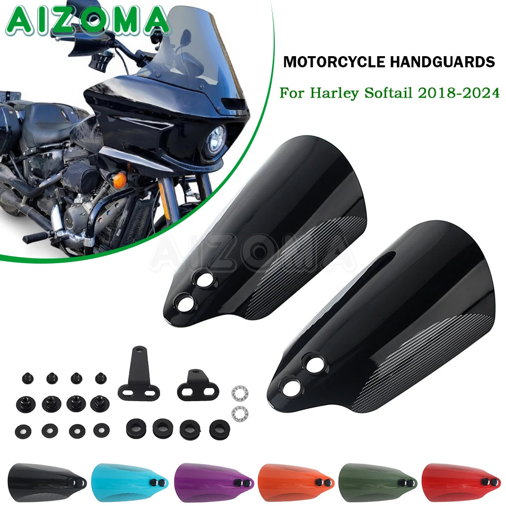 Protège-mains pour Harley-Davidson Softail 2018-2024 FXBB FXST FLDE FLHC FXLRST – photo 1/12