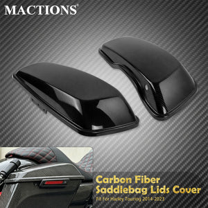 Caches de Sacoches Rigides en Fibre de Carbone (2 pièces) - Harley-Davidson Touring 2014-2023 – photo 1/7