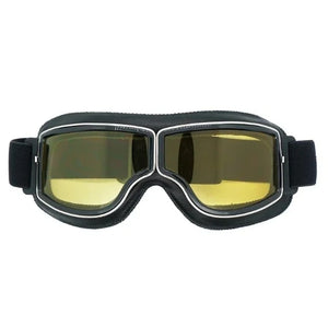 Lunettes Moto Steampunk Style Pilote Vintage Anti-Éblouissement - vue 8