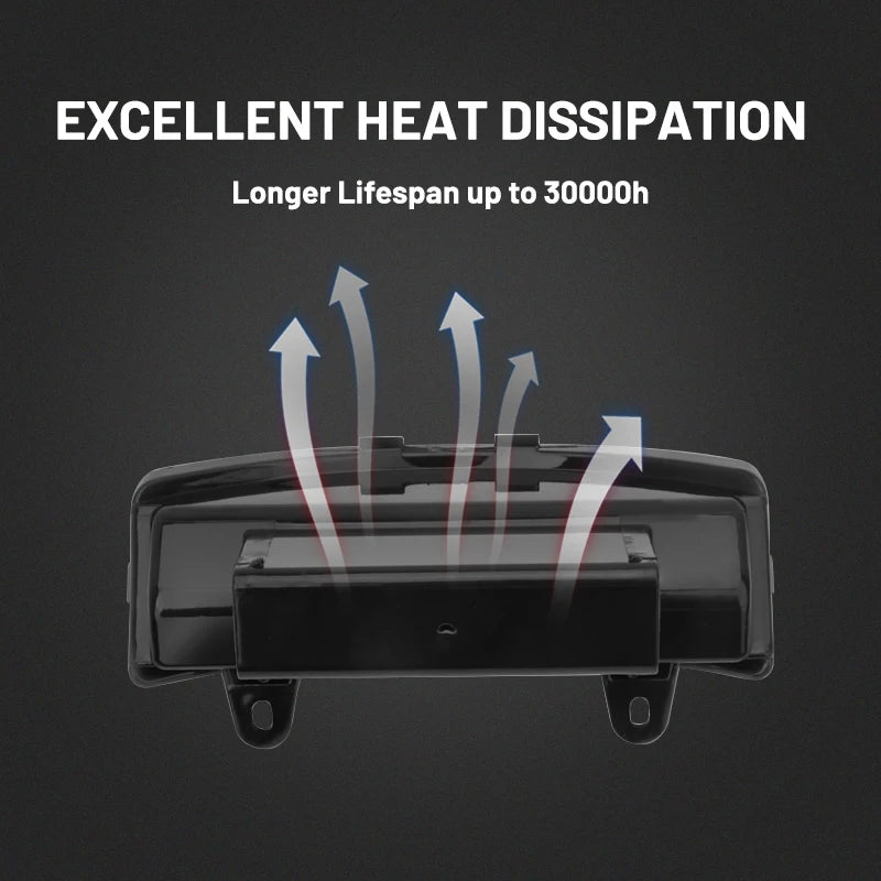 Feu arrière LED tri-bar pour Harley Street Glide Road Glide - vue 3