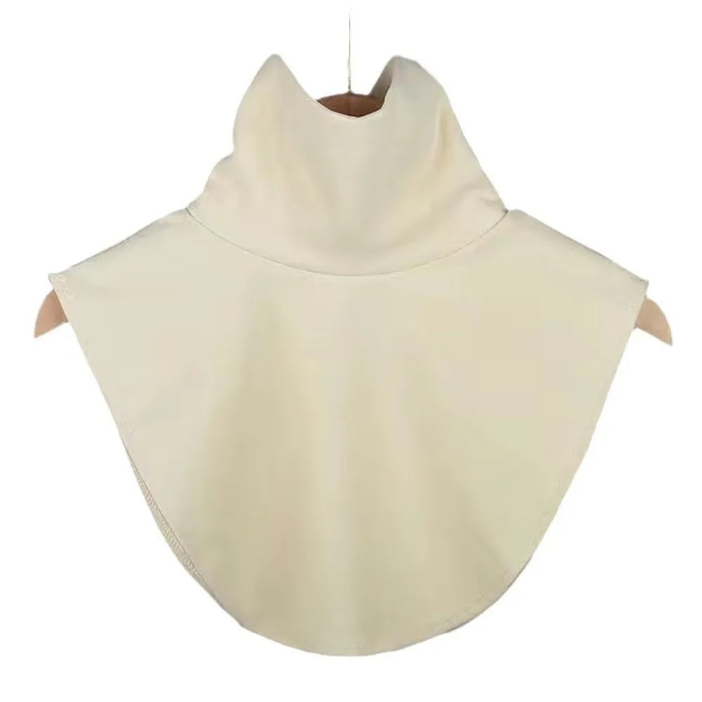 Faux col tricoté noir effet col roulé pour femme - vue 3