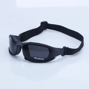 Lunettes de moto X7 style militaire verre fumé polarisé - vue 5