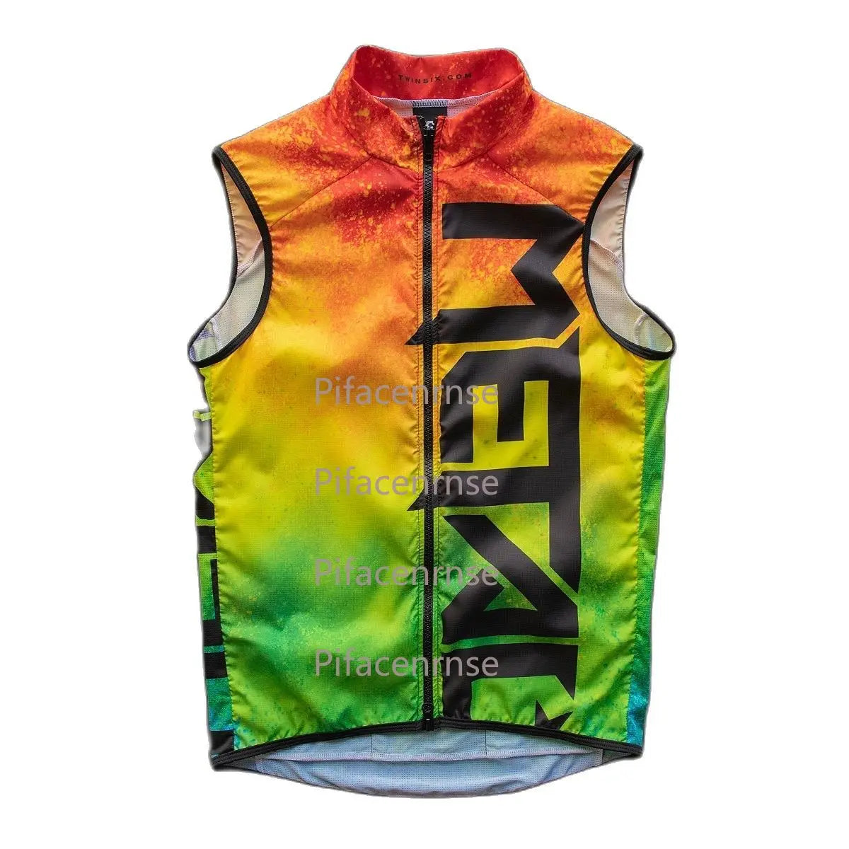 Gilet de cyclisme homme sans manches noir - vue de face - vue 7