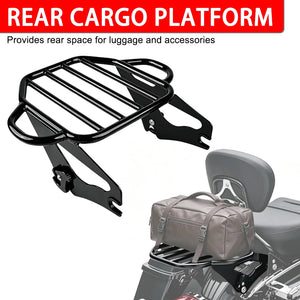 Porte-Bagages 2-Up Amovible pour Harley-Davidson CVO Road King et Road Glide - vue 3