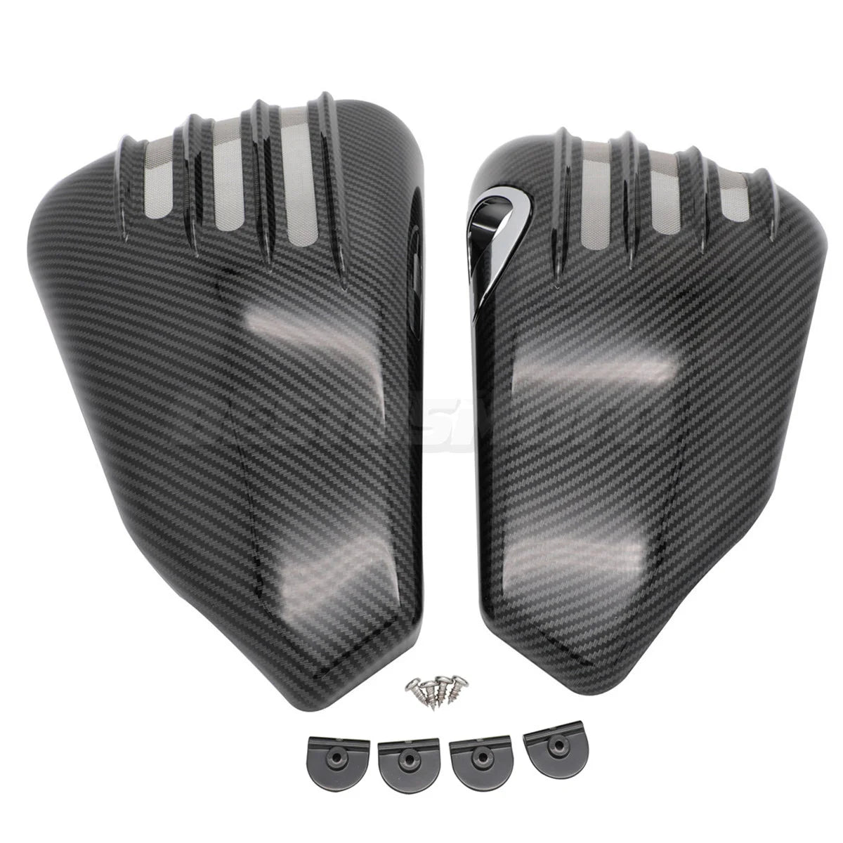 Caches de batterie ajourés pour Harley Sportster - vue 9