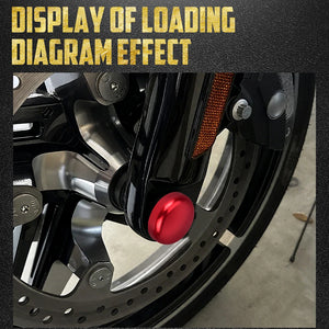 Caches d'écrou d'axe avant - Harley Touring CVO Street Road Glide FLHXSE 2023 et +, FLHX, FLTRX, Ultra FLHXU – photo 2/13