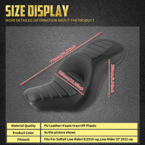 Selle Biplace Conducteur/Passager - Harley Softail Sport Glide, Low Rider, Low Rider S, Low Rider ST 2018-2024 – photo 6/8