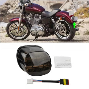 Feu arrière LED laydown avec éclairage de plaque pour Harley - vue 2