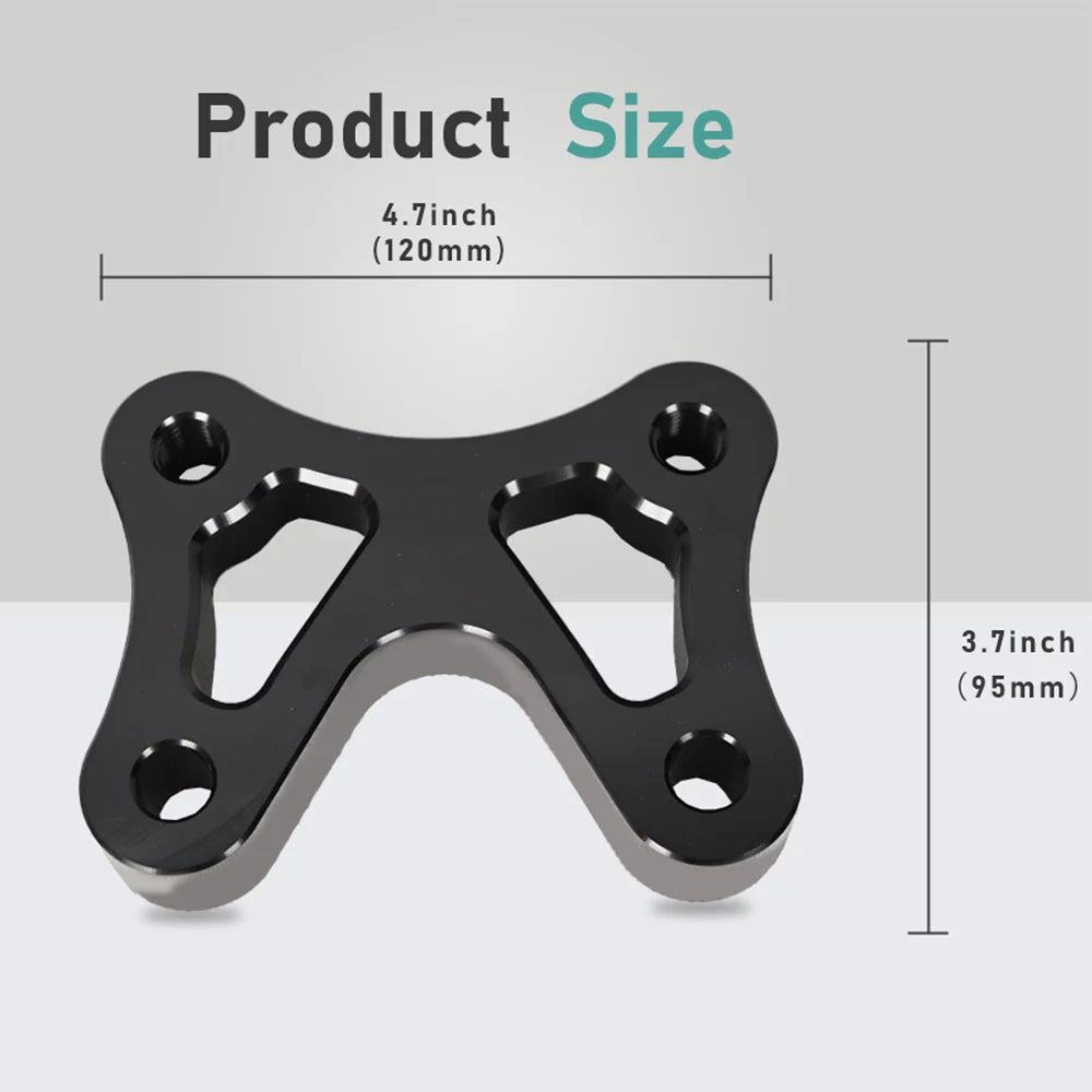 Plaque de recul de risers pour Harley Touring - vue 2
