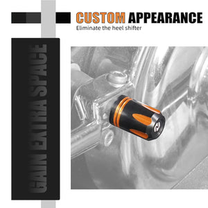 Cache d'Axe de Sélecteur Talon/Pointe (Heel Lever Cover) Aluminium - Harley-Davidson Street Glide, Road King, Electra Glide 2017-2023 – photo 3/9