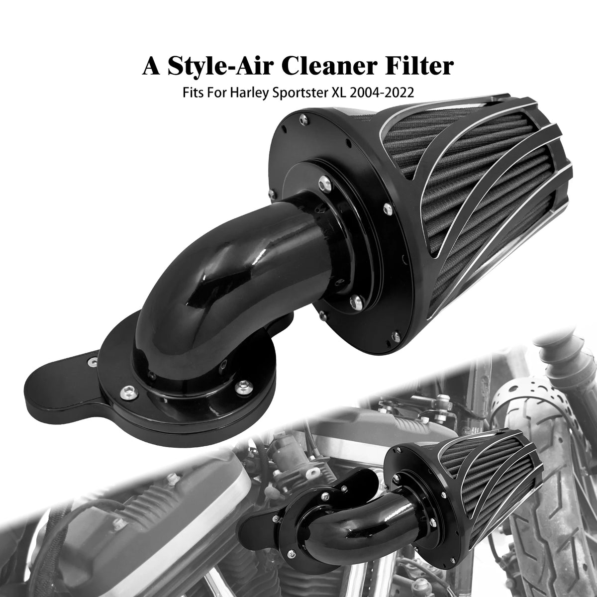 Filtre à air CNC en aluminium pour moteur Harley-Davidson - vue 7