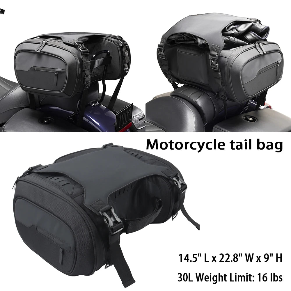 Sac de Voyage Étanche 30L pour Harley Touring, CVO, Road Glide Limited – photo 1/6