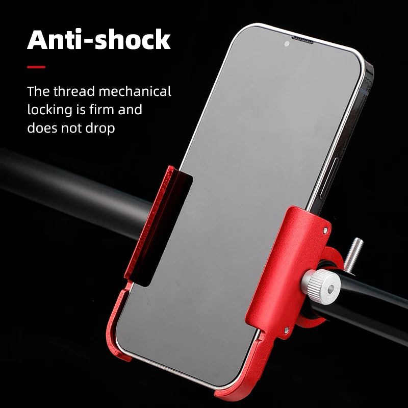 Support téléphone moto/vélo rotatif 360° pour smartphones 4,7 à 7 pouces – fixation guidon aluminium - vue 3