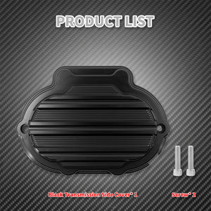Cache latéral de boîte de vitesses CNC noir/chrome pour Harley-Davidson Touring 2014-2020 – photo 5/8