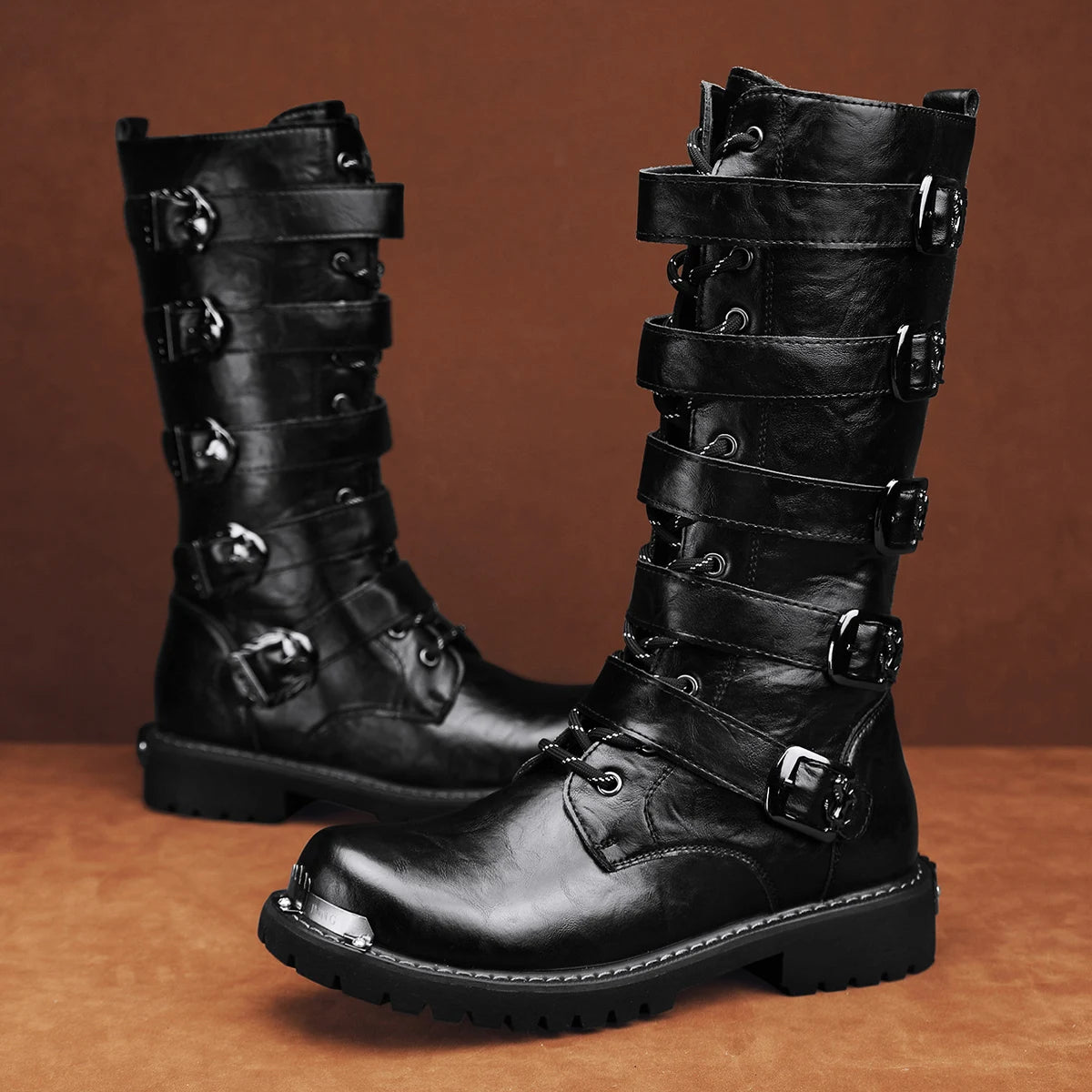 Bottes moto montantes - vue 1