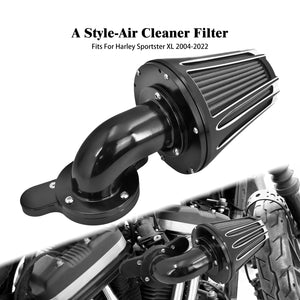 Filtre à air noir en aluminium usiné pour moto Harley-Davidson - vue 7