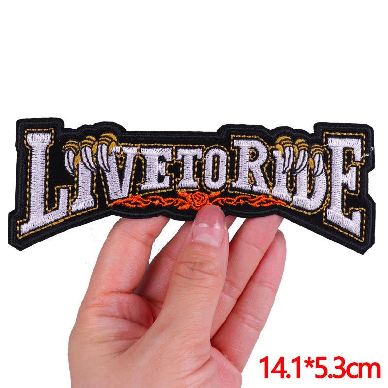 Écusson brodé style biker moto hippie punk - vue 42