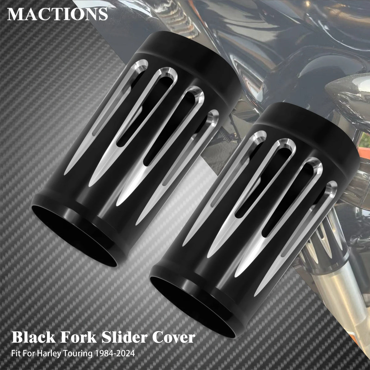 Caches de fourche avant en aluminium pour Harley Touring Road/Street/Electra Glide FLHR, FLTRXSE, FLHTK 1980-2024