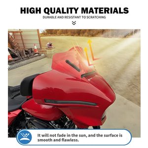 Pare-brise rouge 10 pouces pour Harley-Davidson Street Glide - vue 2