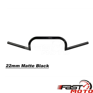 Guidon clubman noir mat pour moto café racer - vue 9
