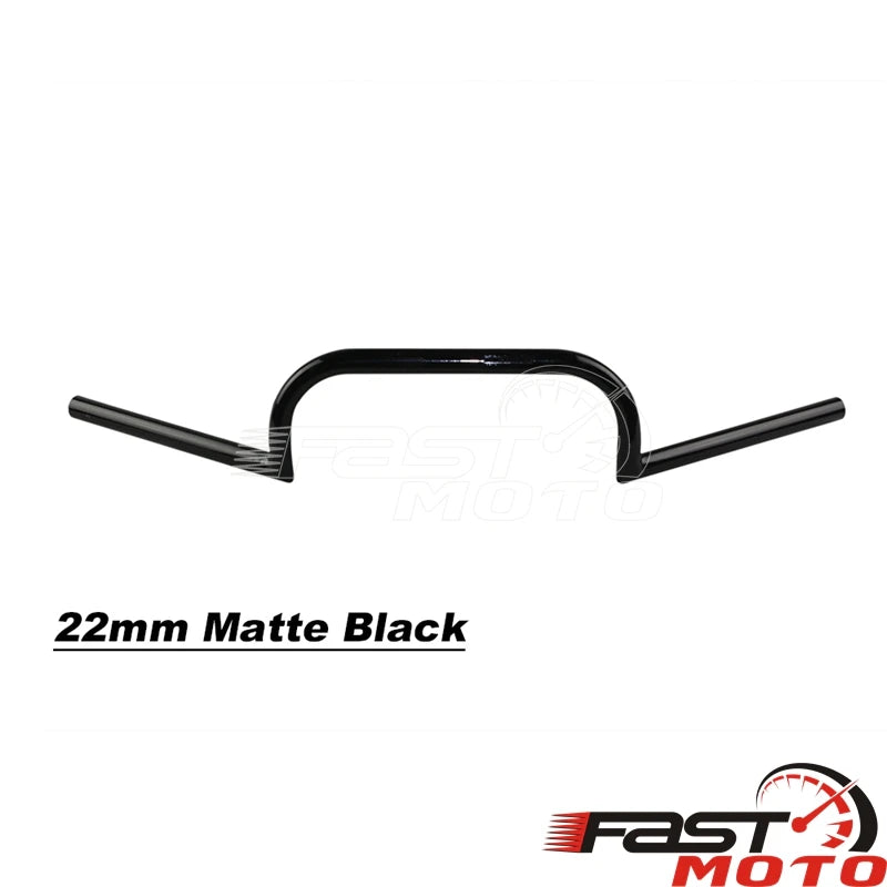 Guidon clubman noir mat pour moto café racer - vue 9