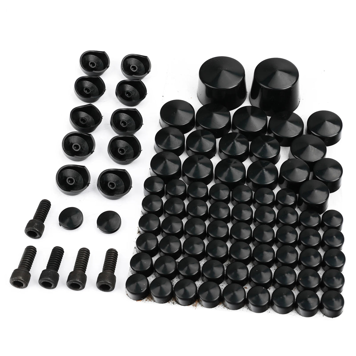Kit de caches de vis moteur pour Harley Softail Twin Cam - vue 1