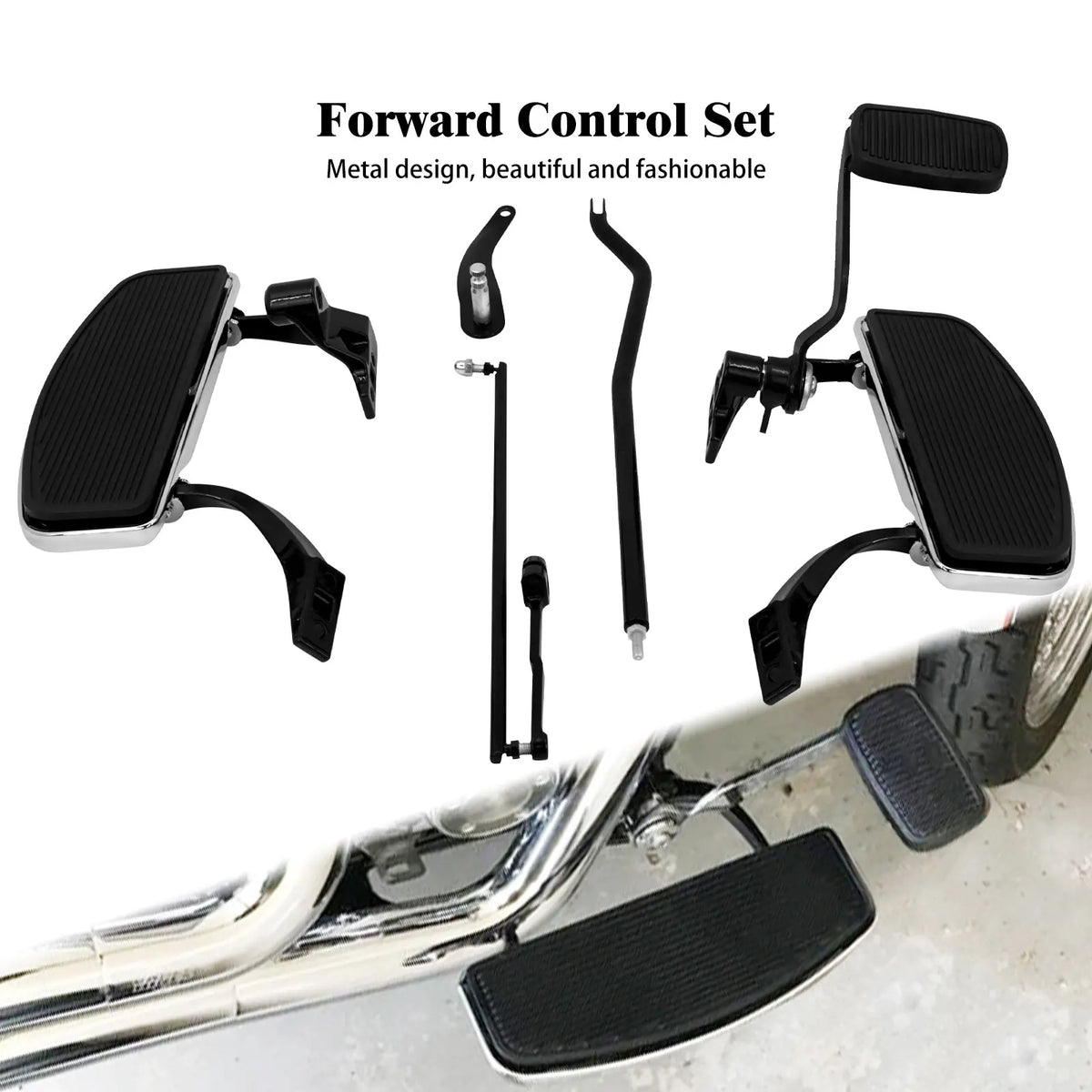 Kit de Commandes Avancées (Forward Controls) avec Repose-Pieds - Harley-Davidson Dyna 2006-2017 – photo 1/7