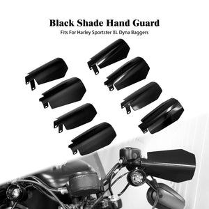 Protège-main noir monté sur le guidon d'une Harley-Davidson Sportster - vue 1