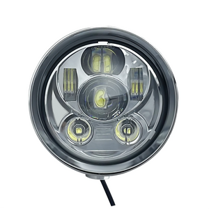 Phare obus LED pour Harley Sportster Dyna - vue 2