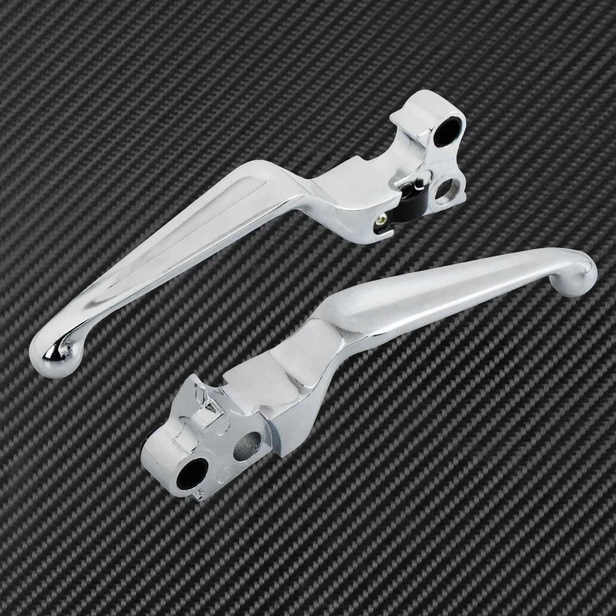Leviers de Frein/Embrayage Chromés - Harley-Davidson Sportster, Dyna, Softail, Touring – photo 2/7