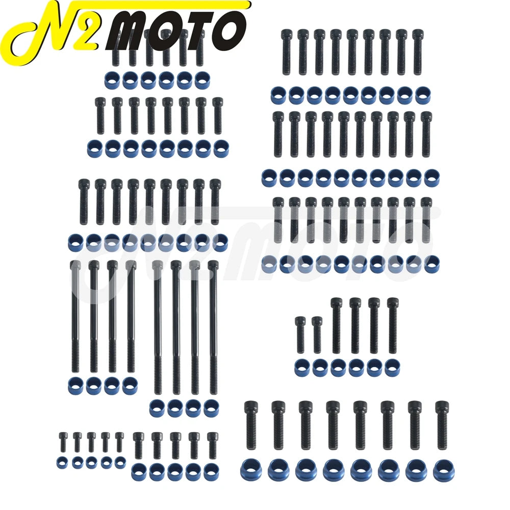 Kit de boulons et caches colorés pour moteur Harley M8 - vue 2