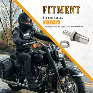 Valve de Régulation d'Huile M8 en Acier Inoxydable - Harley-Davidson Touring et Softail (Moteur M8 Refroidi par Huile) 2017 et plus – photo 2/6