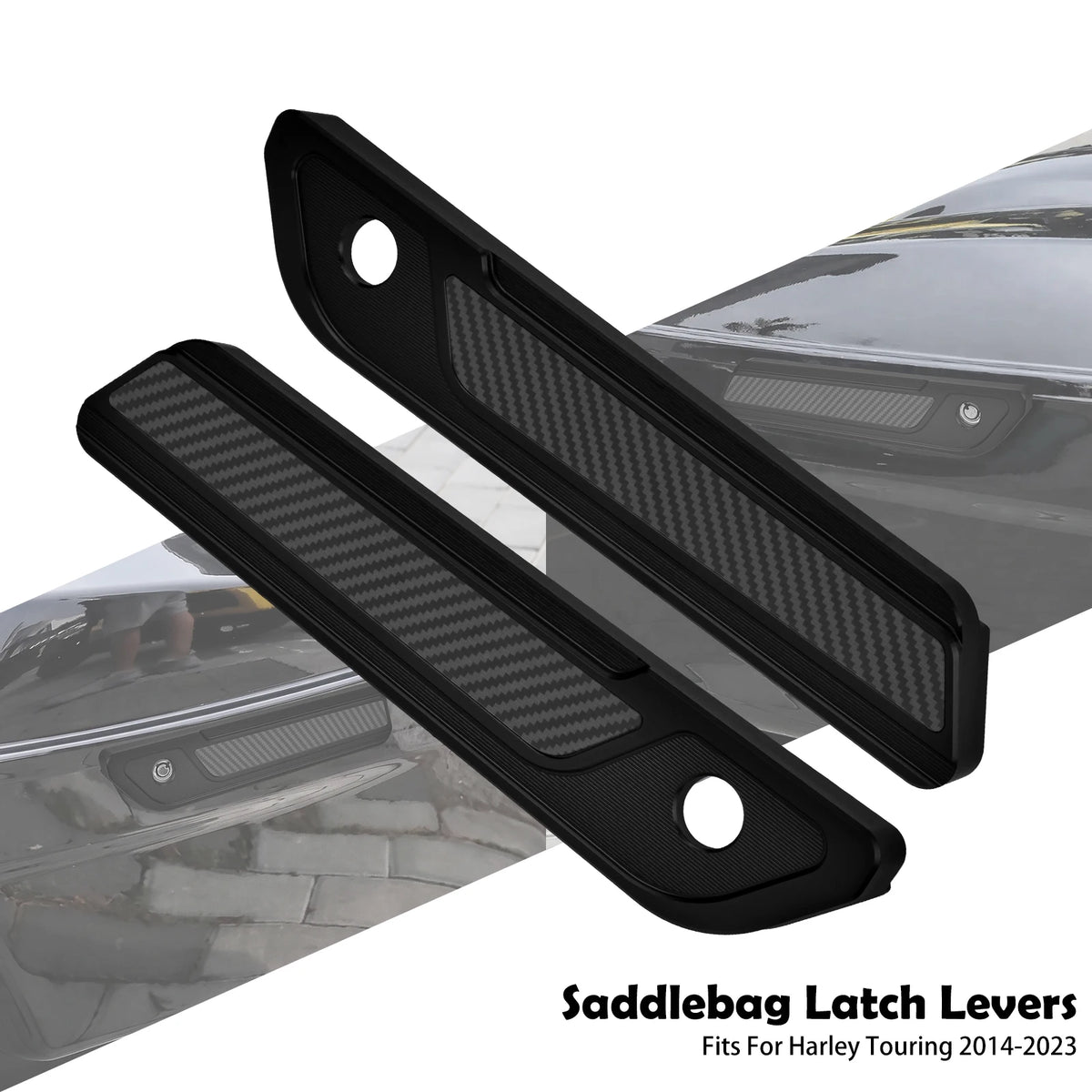 Levier de fermeture chromé pour sacoche rigide de moto Harley-Davidson - vue 9