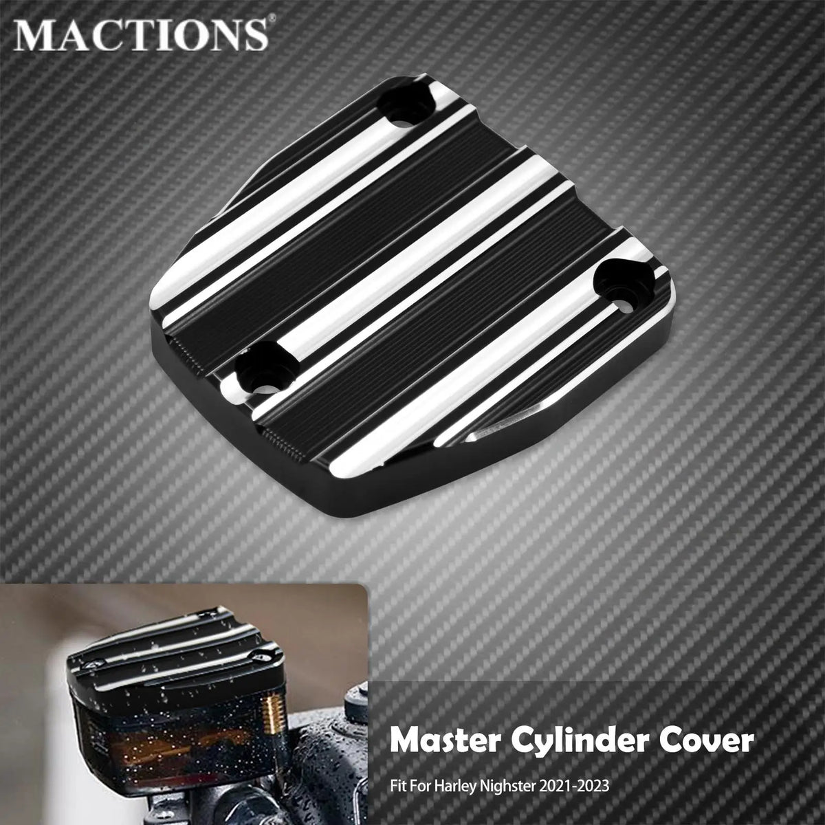 Cache de maître-cylindre de frein avant CNC - Harley Nightster RH975, Special RH975S 2021-2023 – photo 1/7