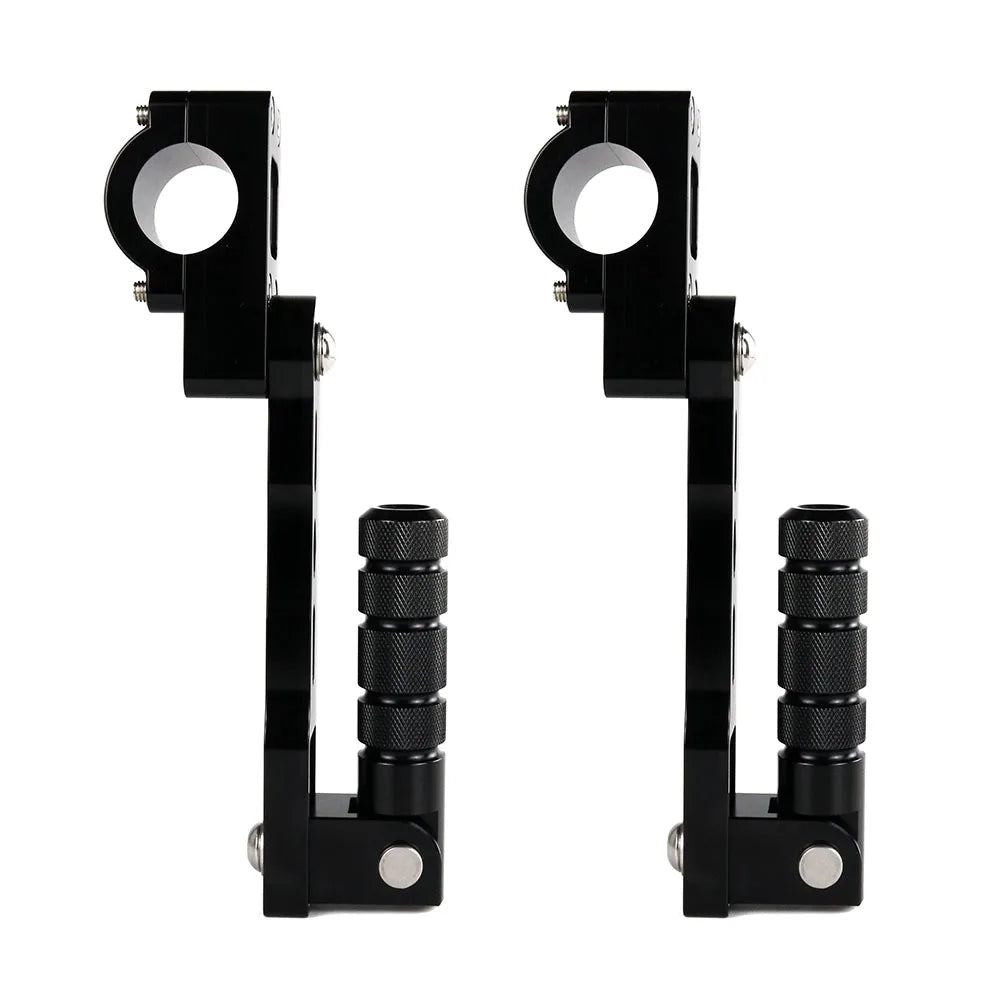 Kit de repose-pieds autoroutiers réglables à pince 32/38 mm pour Harley-Davidson, Honda, Triumph Rocket 3, Suzuki, Kawasaki et Indian – photo 9/11