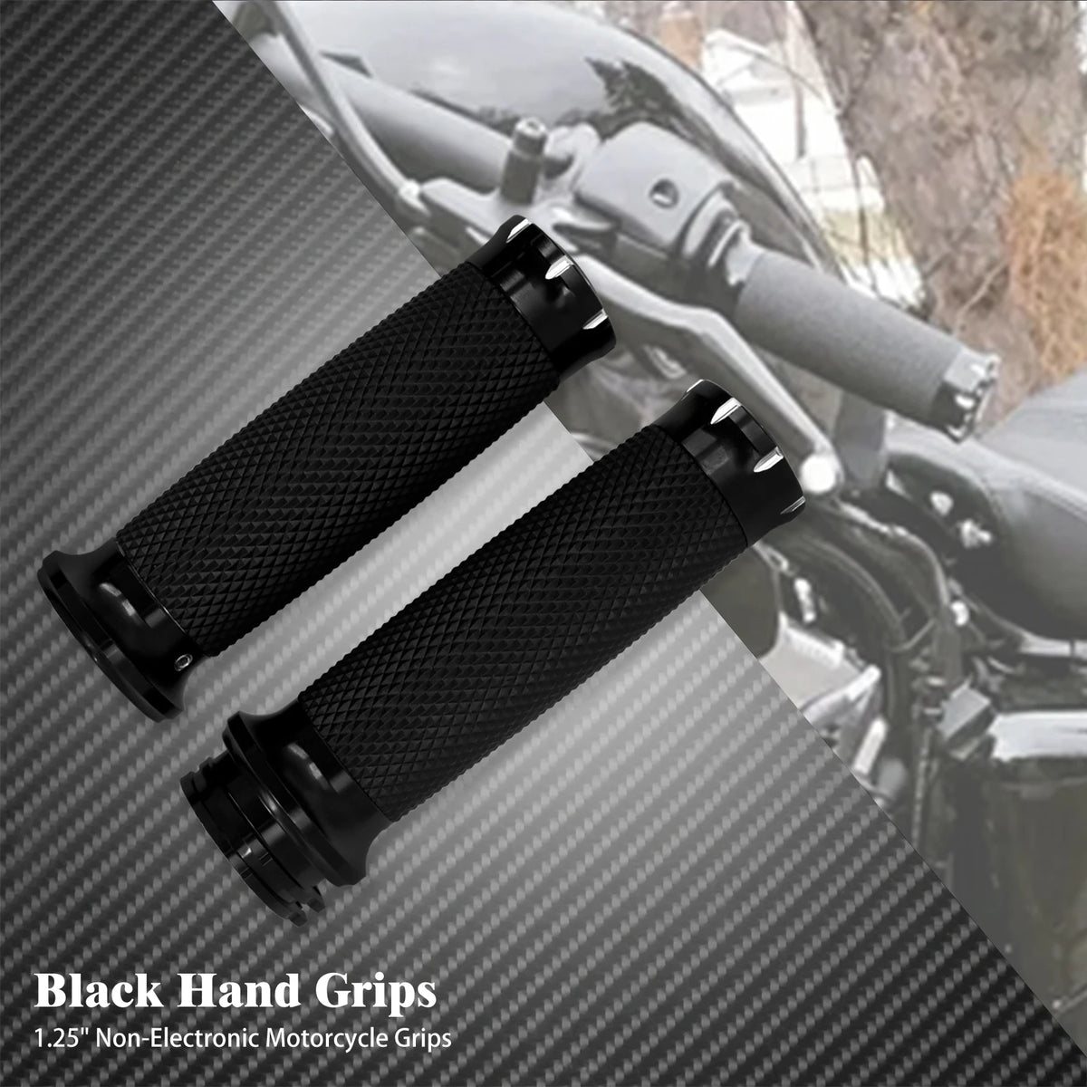 Poignées de guidon aluminium CNC pour Harley Sportster Dyna Softail - vue 4