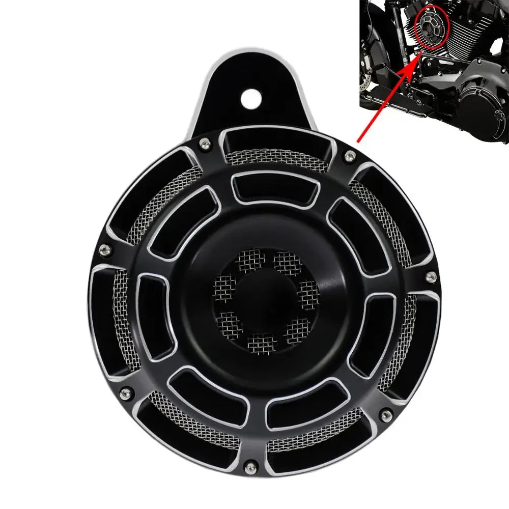 Klaxon avec cache aluminium pour Harley Big Twin - vue 5