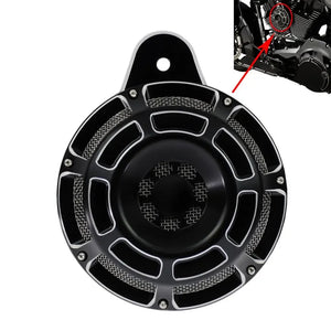 Klaxon avec cache aluminium pour Harley Big Twin - vue 5